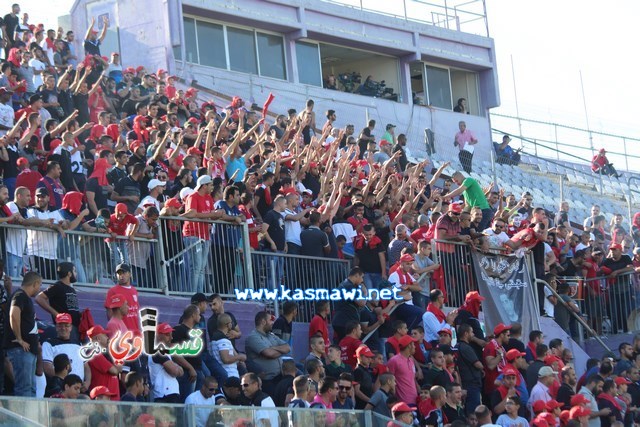 فيديو : الحسم النهائي ينتقل الى ارض الناصرة يوم الثلاثاء بعد التعادل 1-1 واكثر من 4500 مشجع ساند الفريق القسماوي 